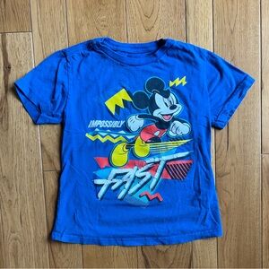 Vintage Disney Mickey Mouse blue Short Sleeve Tee